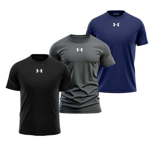 3 Pcs Men's Dri Fit Printed T-shirt