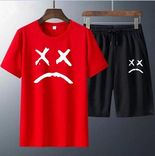 Men's Printed T-shirt & Shorts