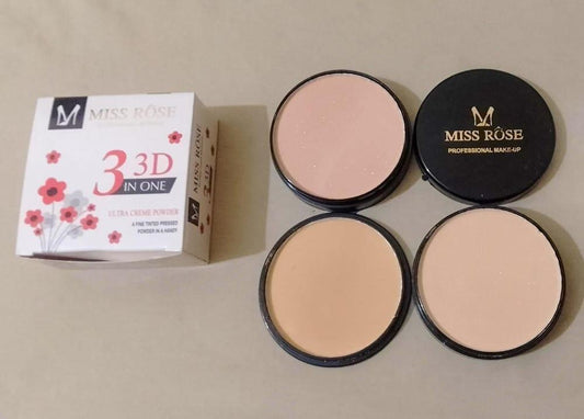 Miss Rose 3 in 1 Face Powder