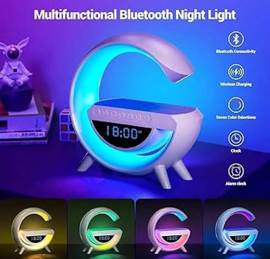 Wireless Mobile Phone Charger, Clock, Speaker and Lamp