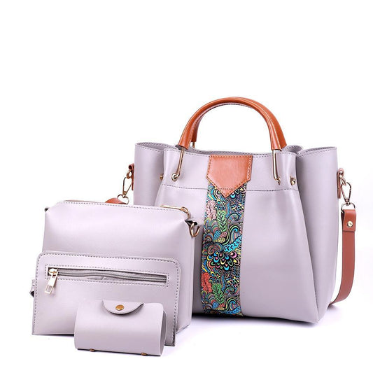 4 Pcs Women's Beautiful PU Leather Shoulder bag